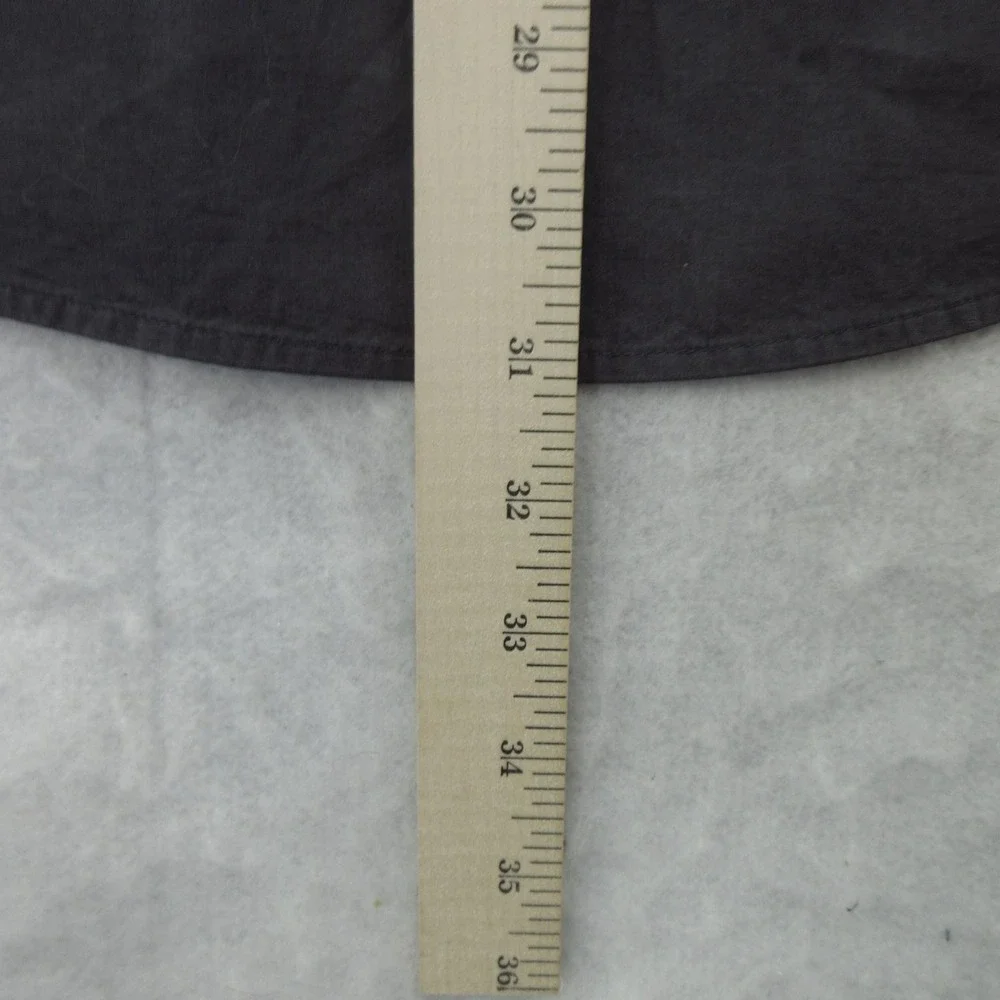 Vintage Banana Republic Dress Shirt Mens Medium Gray Stretch Long Sleeve